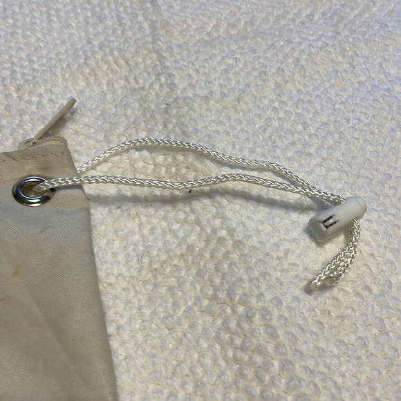 Repurposed Sail Material Wristlet with Anchor - Picture 3 of 6